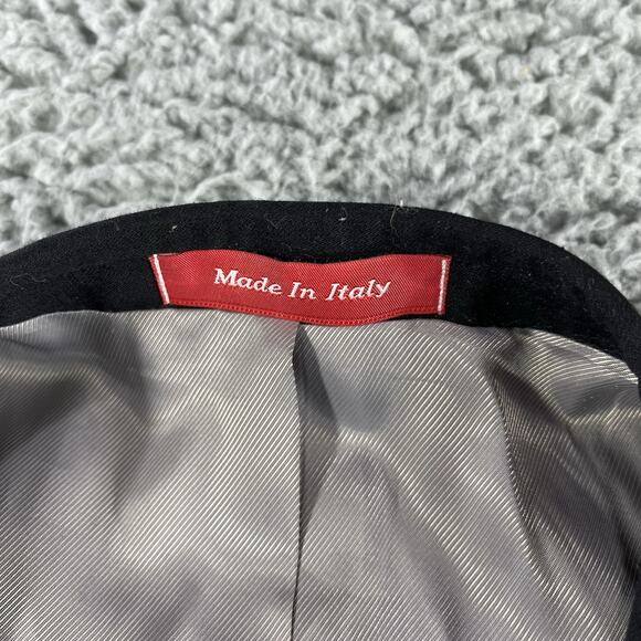 Tiglio Rosso Suit Jacket Mens 44L Black Super 150s Italian Made Italy Blazer - Picture 2 of 13